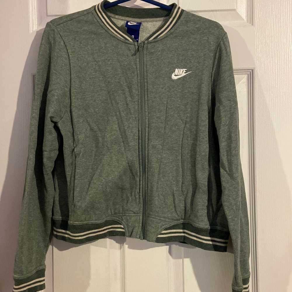Medium Green Nike Zip-Up